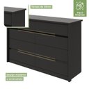 Ver imagem 3 de Cômoda 8 Gavetas Urban Espresso Móveis