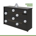 Ver imagem 5 de Cômoda 8 Gavetas Urban Espresso Móveis