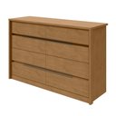 Ver imagem 3 de Cômoda para Quarto 8 Gavetas MDF Urban 151cm Espresso Móveis Marrom Amêndoa Clean