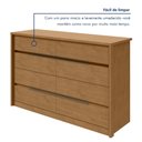 Ver mais imagens de Cômoda para Quarto 8 Gavetas MDF Urban 151cm Espresso Móveis Marrom Amêndoa Clean
