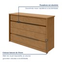 Ver imagem 5 de Cômoda 8 Gavetas Urban Espresso Móveis