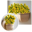 Ver imagem 5 de 18 Flores Artificial Margarida Amarela Premium Decoração Jardim, Floreiras, Varanda e Casa Realista