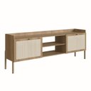 Ver imagem 2 de Rack para TV até 65 Polegadas 2 Portas 183cm Palhinha Pé Madeira Oslo 