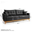 Ver imagem 3 de Sofá 2 Lugares 200cm Soul CabeCasa MadeiraOriginals Preto