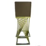 Kit 08 Banquetas Luma Base de Ferro Sued Marrom Rato - D'classe Decor - 6