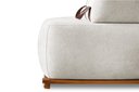 Ver imagem 6 de Sofá Dubai 2 Lugares 1.60m Tecido Bouclê Branco para Sala Bz Home Decor
