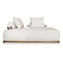 Ver imagem 1 de Sofá Dubai 2 Lugares 1.60m Tecido Bouclê Branco para Sala Bz Home Decor