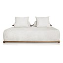 Ver imagem 3 de Sofá Dubai 2 Lugares 1.60m Tecido Bouclê Branco para Sala Bz Home Decor