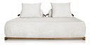 Ver imagem 3 de Sofá Dubai 2 Lugares 1.60m Tecido Bouclê Branco para Sala Bz Home Decor