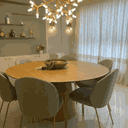 Ver imagem 3 de Mesa de Jantar Cone Redonda 140 Cm Tampo Freijó Base Freijó Freijó Personal Art Design