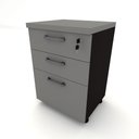Ver imagem 6 de Escrivaninha 150cm X 60cm Gaveteiro 3 Gavetas Pés Metal F5 Cor:cinza Sagrado com Preto