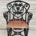 Ver mais imagens de Kit 2 Cadeiras Viena Malbec para Recepção Jardim Varanda Sacada Hotel + Mesinha Preto