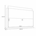 Ver imagem 4 de Conjunto Bancada Aria e Painel Nobre Led para Tv até 85” Off White/castanho