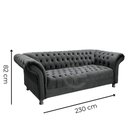 Ver imagem 3 de Kit Sofá 02 Poltronas Chesterfield Conde D'el Via Encanto Veludo Verde