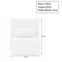Ver imagem 4 de Kit Poltrona com Puff Fluxo Bouclé Off White - Sallar Home