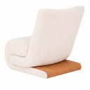 Ver imagem 7 de Kit Poltrona com Puff Fluxo Bouclé Off White - Sallar Home