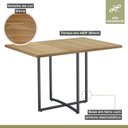 Ver imagem 2 de Mesa de Jantar 120x90cm Tampo MDF/BP Berlim 