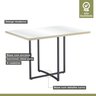 Conjunto Sala de Jantar Mesa Berlim 120x90cm Tampo Madeira/vidro com 4 Cadeiras Md05 Mais Acessórios - 4