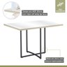 Conjunto Sala de Jantar Mesa Berlim 120x90cm Tampo Madeira/vidro com 4 Cadeiras Md05 Mais Acessórios - 2