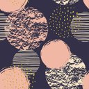 Ver imagem 1 de Papel de Parede Círculos Texturizados Laranjas - 3,3x0,5m