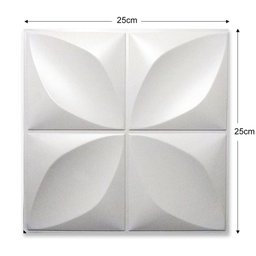 Kit 30 Placas Pvc 3d Revestimento de Parede Decorativa Petalas 25 Cm - 5