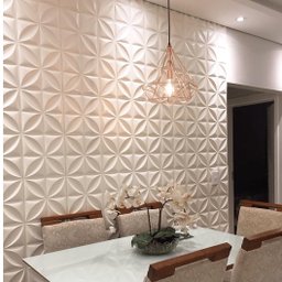 Kit 30 Placas Pvc 3d Revestimento de Parede Decorativa Petalas 25 Cm - 1