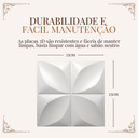 Ver imagem 4 de Kit 30 Placas Pvc 3d Revestimento de Parede Decorativa Petalas 25 Cm