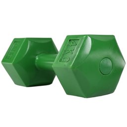 Par de Halteres Dumbbel Sextavado Cement Bonafit 4kg Verde - 2