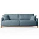 Ver imagem 4 de Sofá Fixo 3 Lugares Luxo 200cm Camila Azul