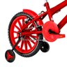 Bicicleta Infantil Aro 16 Nylon + Kit Passeio Vermelha - 7