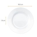 Ver imagem 3 de Jogo 6 Pratos de Sobremesa 19cm Opaline Menu Nadir Figueiredo em Vidro Temperado Branco