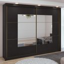 Ver imagem 1 de Guarda Roupa Casal com Espelho 2 Portas 6 Gavetas Toronto Plus Espresso Móveis