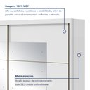 Ver imagem 7 de Guarda Roupa Casal com Espelho 2 Portas 6 Gavetas Toronto Plus Espresso Móveis 100% MDF