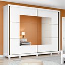 Ver imagem 2 de Guarda Roupa Casal com Espelho 2 Portas 6 Gavetas Toronto Plus Espresso Móveis 100% MDF