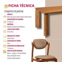 Ver imagem 6 de Conjunto de Jantar Nala 8 Lugares Tampo MDF Cadeiras Estofadas Imbuia 220cm Mobillare