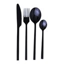 Ver imagem 2 de Faqueiro Duo Oslo Preto com 16 Peças - A/CASA