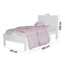 Ver imagem 5 de Cama Solteiro Nina Moveis House Branco