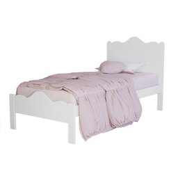 Cama Solteiro Nina Moveis House Branco - 2 Cama Solteiro Nina Moveis House Branco - 2