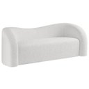 Ver imagem 1 de Sofá Curvo 3 Lugares Organico Sala Recepção Escritório Coréia 180cm Bouclé