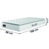 Cama Box Solteiro Colchão Espuma D33 Pillow Top New Millenium 88x188x57cm Branco Hellen - 3