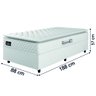 Cama Box Solteiro Colchão Espuma D33 Pillow Top New Millenium 88x188x57cm Branco Hellen - 4