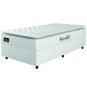 Ver imagem 2 de Cama Box Solteiro Colchão Espuma D33 Pillow Top New Millenium 88x188x57cm Branco Hellen