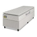 Ver imagem 1 de Cama Box Solteiro Colchão Espuma D33 Pillow Top New Millenium 88x188x57cm Branco Hellen