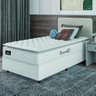 Cama Box Solteiro Colchão Espuma D33 Pillow Top New Millenium 88x188x57cm Branco Hellen - 1