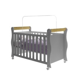 Quarto de Bebê Completo Berço 2 em 1 Cômoda 1 Porta Guarda Roupa 3 Portas Údine Retrô  - 3