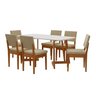 Conjunto para Sala de Jantar Tampo Oval 170cm com 6 Cadeiras Madeira Maciça Miami - 2