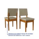 Ver mais imagens de Conjunto Sala de Jantar Mesa 6 Cadeiras MDF Miami Bege