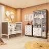 Quarto de Bebê completo Berço 2 em 1 Guarda Roupa 3 Portas Cômoda 4 Gavetas Nina - 2