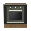Ver imagem 3 de Balcão para Forno de Embutir 80 X 60 Cm com Tampo Agata, Glamy, Stella Madesa Rustic/preto