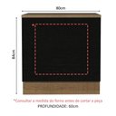 Ver imagem 7 de Balcão para Forno de Embutir 80 X 60 Cm com Tampo Agata, Glamy, Stella Madesa Rustic/preto